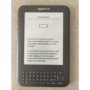 READ! Amazon Kindle Keyboard 3, Wi-Fi, 6" 4GB, D00901 3rd Generation Not working
